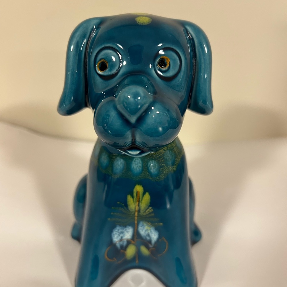 Italian made Ceramic Dog bank-